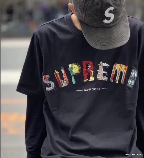 Rainbow sleeved Embroidery Arc City and City M T-shirt White Logo S L Short Black Arc Tee XL 19SS 0613